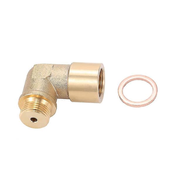 90 Graders Vinklet Lambda O2 Ilt Sensor Forlænger Spacer Til Decat Hydrogen Messing M18x1.56417242312299