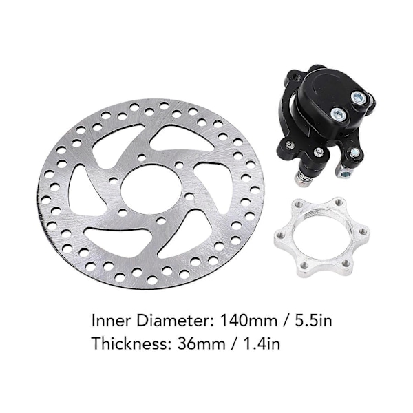 140 mm 36 mm Cykel Skivebremse Rotor Skivebremse Center Lock Bremsekaliber Sæt til Mountainbikes Racercykler
