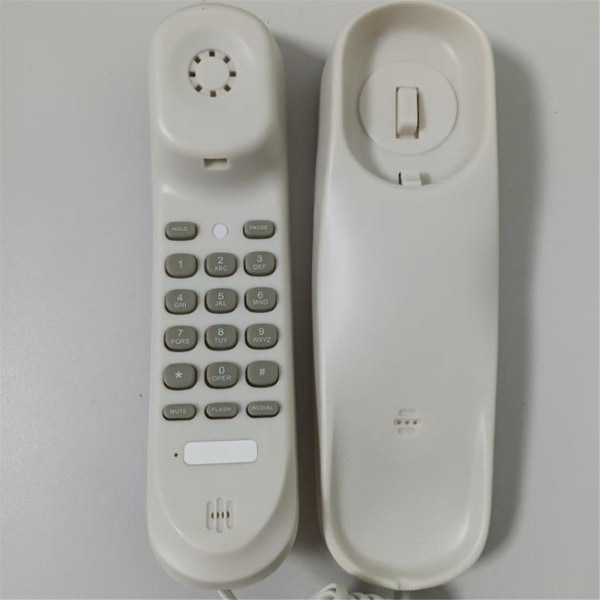 Kablet vægtelefon, lille hoteltelefon, velegnet til hjem/badeværelse/skole/kontor Fast vægtelefon, whirl.