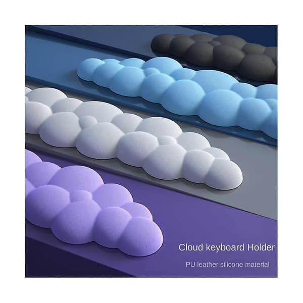 Cloud Keyboard Håndledsstøtte Blødt Læder Memory Foam Håndledsstøtte Pude for Nem Skrivning Smertelindring Anti-, B Lang