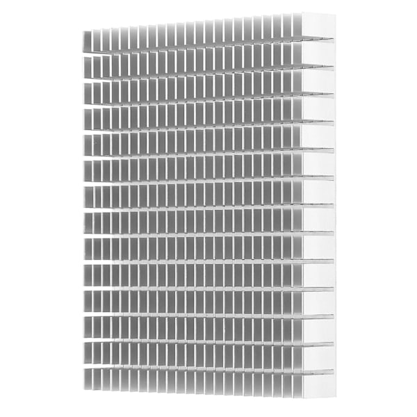 Aluminium Kylfläns 150x120x20mm - Effektiv Kylning för CPU, Förstärkare, PCB (Vit)