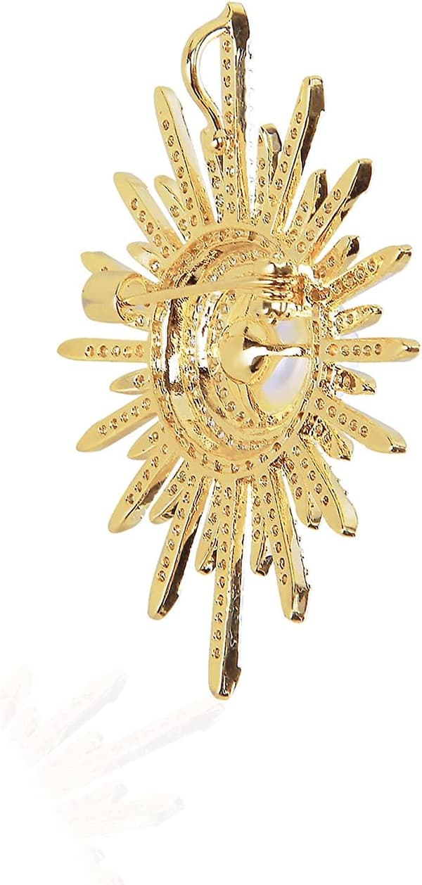 Mode Guld Perle Rhinestone Brocher Til Kvinder Krystal Stjerne Bryllup Ferie Gave