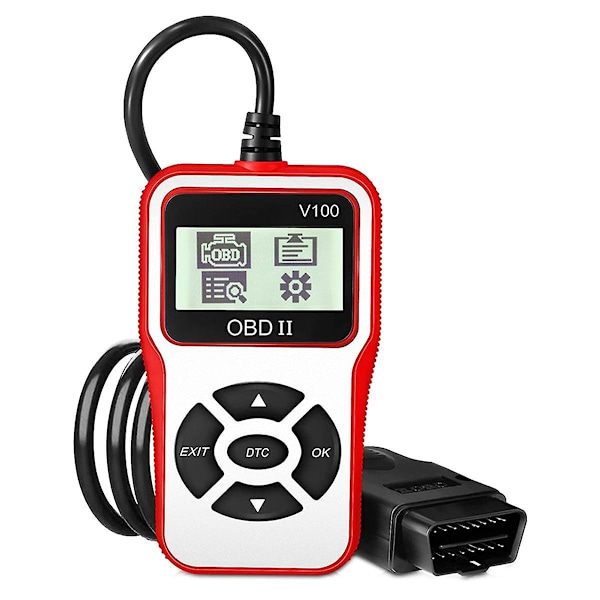 V100 Bildiagnostiske Værktøjer Digital Display Scanner Universal OBD2 Kodelæser Tændingstester Test