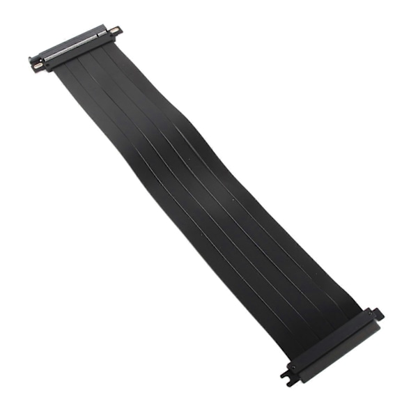 PCIE 4.0 X16 Ekstremt Fleksibelt 180 Graders Højhastigheds GPU Forlængerkabel Riserkort til RX6900XT RX6800XT RTX3090ti Sort 45cm/17.72in YEMMA