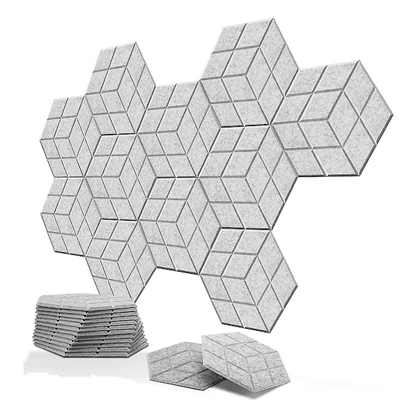 12-pack - Självhäftande Akustiska Ljudisoleringsskumplattor 13,8 X 12 X 0,4 tum, För Studior/Inspelningsstudior