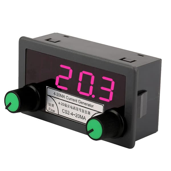 Digital Strøm Analog Signalgenerator - Grov/Finjustering, 4-20mA