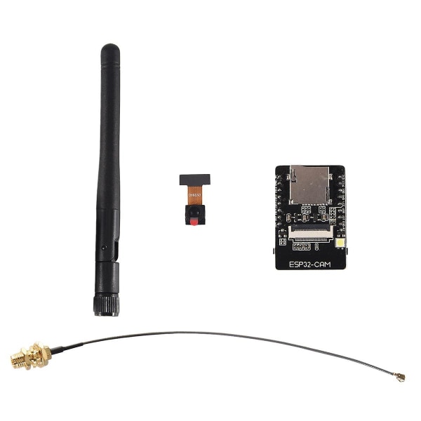 ESP32-CAM-MB USB ESP32 Seriell till WiFi ESP32 CAM utvecklingskort CH340G 5V Bluetooth+OV2640 Kamera+2.4G Antenn IPX