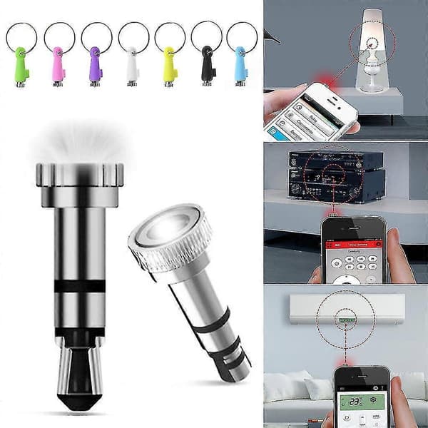 Silver 3.5mm Plugg IR Infraröd Trådlös För Smart Fjärrkontroll För Hemapparater