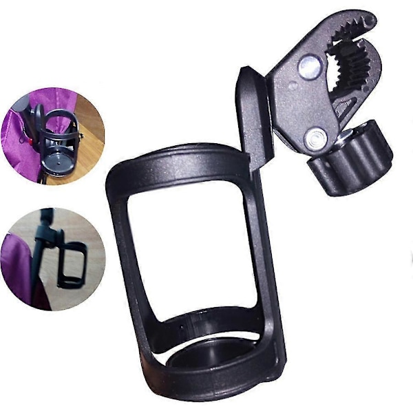 Flaskeholder Universal 360 Graders Rotasjon Sklisikker Kopp Drikkeholder For Barnevogn Sykkel Rullestol
