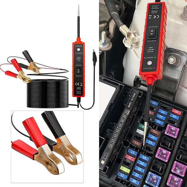 Bil Fordonskrets Testare Testpenna Multifunktionellt Elektriskt Diagnosverktyg Strömprob Fordonsdiagnostisk Strömscanner