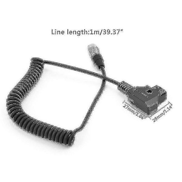 D-tap till Hirose 4-pin hane kontakt strömkabel ljudenheter för Zoom F8 Recorder