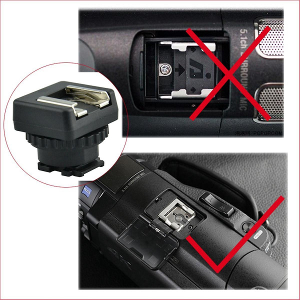 For - Mini Cold Hot Shoe Adapter Converter Can Be Accessedlight Mic