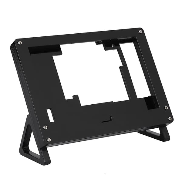 Akryl Brakett Kabinett for Raspberry Pi LCD-skjerm, 5 tommer, Svart