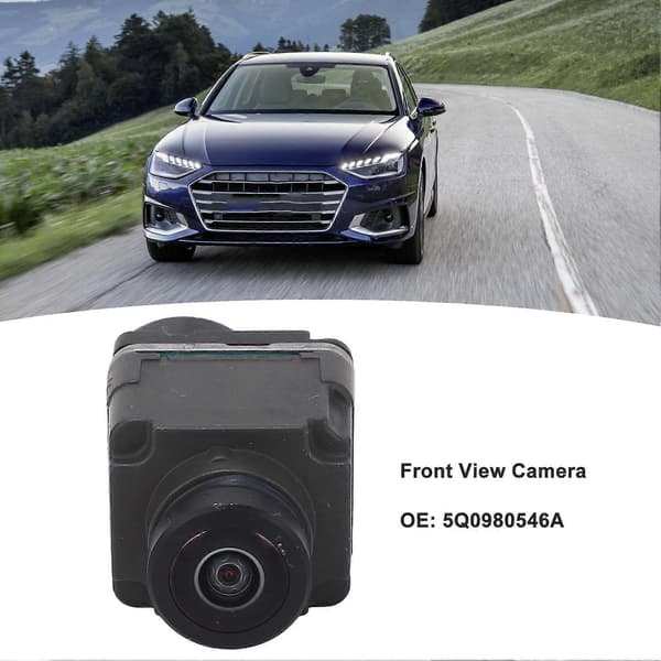 Front View Kamera ABS PC Bredt Klart Syn Slagfast 5Q0980546A til A4 S4 A5 Q3 Q5 Q7 RS5