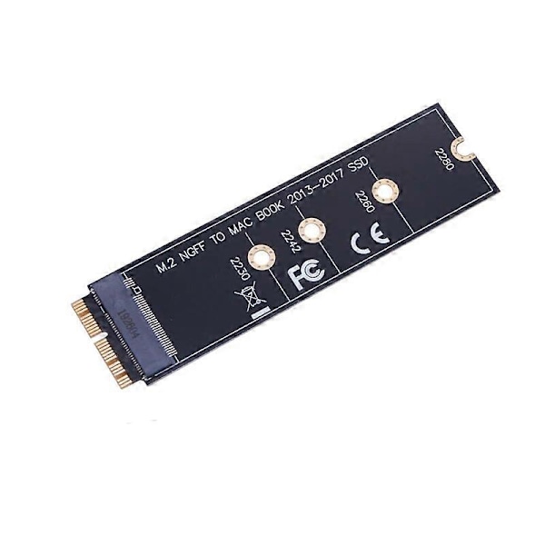 M.2 NVME SSD-adapterkonverter for MacBook Air 2013 2014 2015 2017 A1465 A1466 Pro A1398 A1502 A1419 2230-2280 NVME/AHCI M.2 SSD