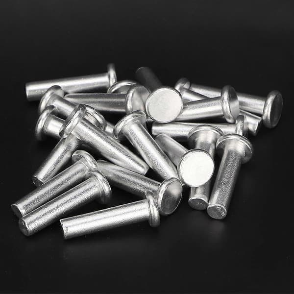 20 stk GB867 M6 Flat Head Aluminium Nitter Flat Head Solid Nitt (M6 * 25)