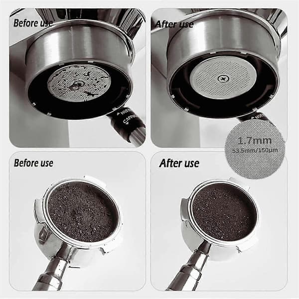 WDT-værktøjer Espresso Puck Skærm - 54mm Doseringstragt & Rustfrit Stål Nåle Kaffeomrører Distributionsværktøj
