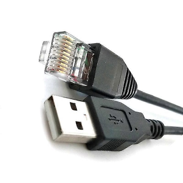 USB till RJ50 Konsolkabel AP9827 för APC Smart UPS 940-0127B 940-127C 940-0127E med Gjutna Spänningsavlastningsstövlar, 1,8m