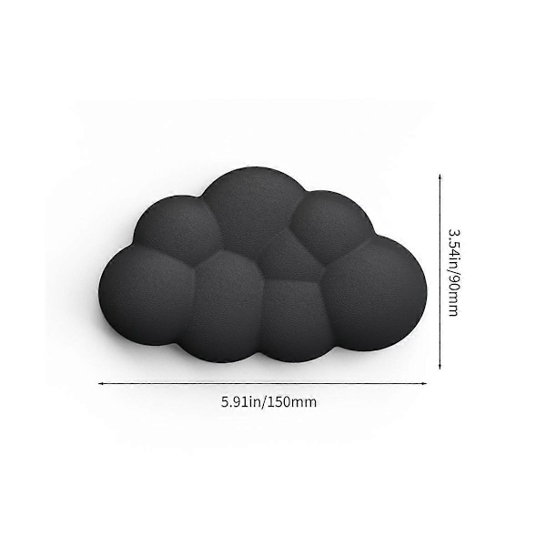 Molntangentbords handledsstöd Mjukt läder Memory Foam Handledsstöd Kudde för enkel skrivning Smärtlindring Anti-, E Kort