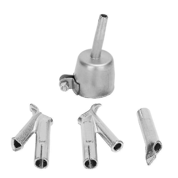 4 Nopeutta Hitsaussuuttimia Vinyylille PVC-Muoville Kuumailmapuhaltimelle Kolmion Muotoinen Nopeussuutin 5mm Pyöreä Hitsauspää Seos Y-Muotoinen Haoyi