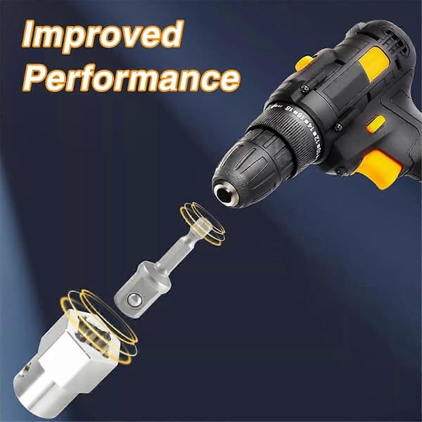 Batteridrilladapter Drillbitsadapter med 1/2 tommers sokkelbit