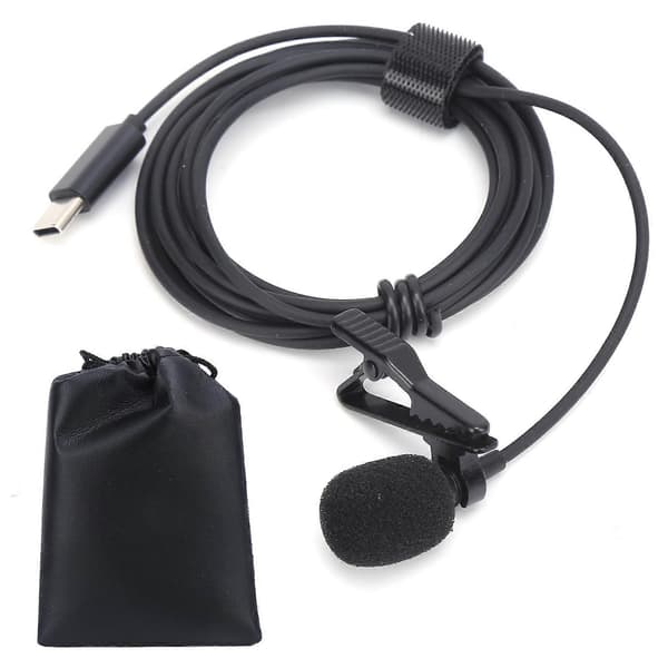 Trådløs Lavalier Mikrofon Lille Klips På Lapel Lav Mic Mini Bærbar til Live Broadcasting