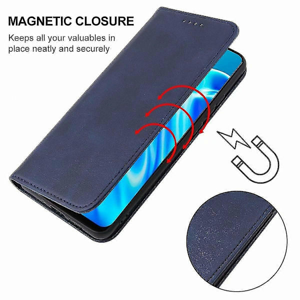 Magnetiskt stängande läderfodral för Oppo A91