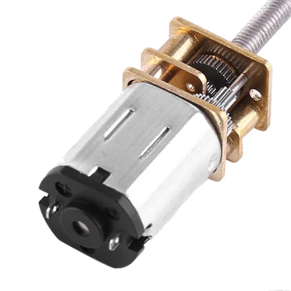 DC 6V vaihdemoottori pitkällä M3*55MM ruuvikierteellä varustetulla ulostuloakselilla (500RPM)
