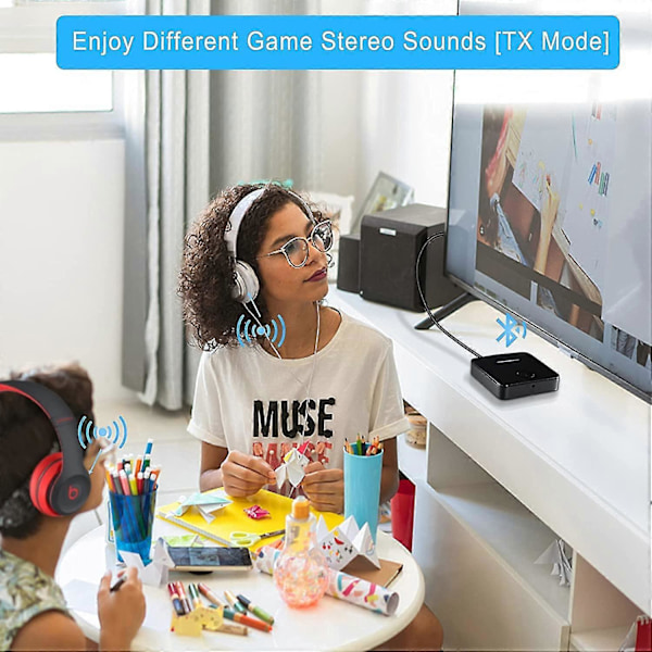 Bluetooth Adapter Audio 5.0 Bluetooth Sender Mottaker 2 I 1