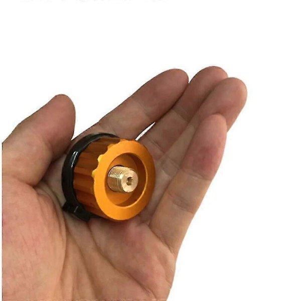 Utomhus Camping Vandring Spis Brännare Adapter Delad Typ Ugn Omvandlare Anslutning Auto-off Gaspatron Tank Cylinder Adapter