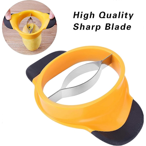 Mango Skreller - Oppgradert mango skreller, super skarp mango kutter og skreller, ekstra stor mango splitter og skreller