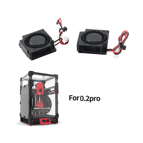 2 stk. Køleblæsere til Voron 0.1 3D-printer DC 24V Turbo Silent Cooler Varmeafledning Tilbehør