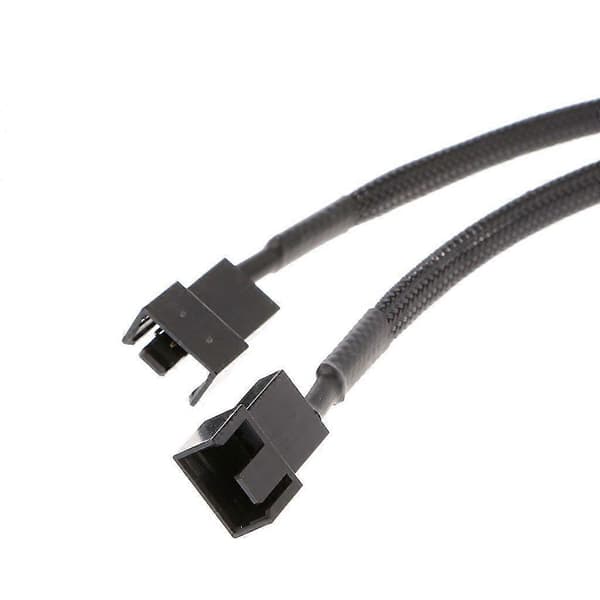 27 cm 4-Pin Molex Han til 3-Pin/4-Pin PWM Blæser Adapter Kabel Forlængerkabel