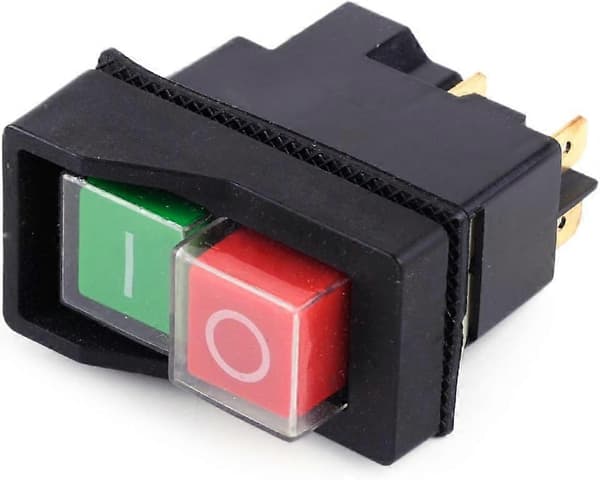 250V IP55 KJD17 KLD28 4-pin Start Stopp På Volt 2BTN Strømbryter Egnet for Verkstedmaskiner (Levert av Amazon)