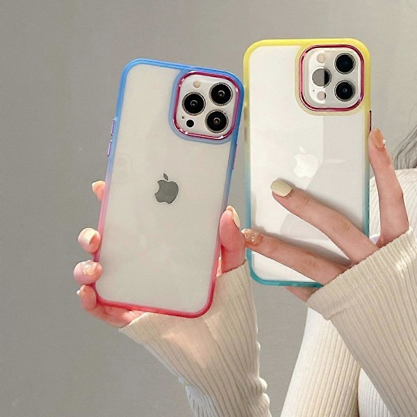 iPhone 11 Pro Max -kotelo, [Ei kellastumista] Iskun kestävä suojakotelo Ultra Ohut Puhelin Kotelo, Sininen+Punainen