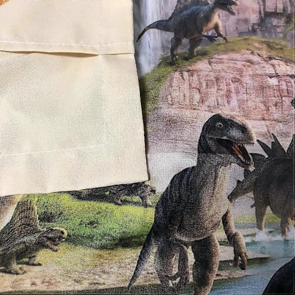 Dinosaurie Sängklädesset Jurassic Age T-Rex Raptors Påslakan och Örngott Set Barn Pojkar Sovrum Dekoration Sängset Mikrofiber Tyg Inget Täcke-Twi