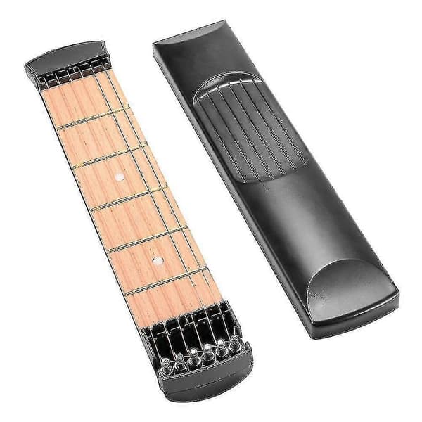 Bærbar trælommeguitar til træning