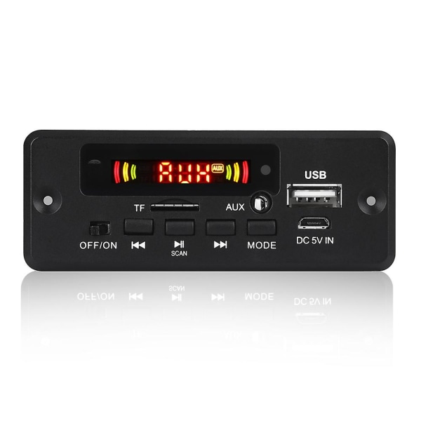 2x3W Forstærker MP3 Dekoderkort 12V Bluetooth 5.0 30W Bil FM Radiomodul Understøtter TF USB Aux