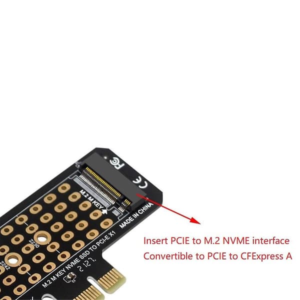 Cfexpress Typ-A till NGFF M.2 Nvme M-key Förlängningsadapterkort Stödjer Pcie 3.0 4.0 X1