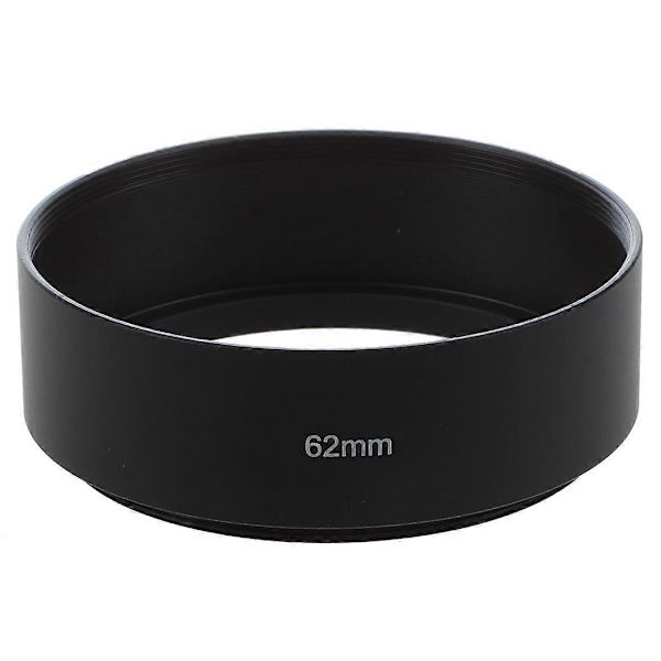 62mm Skruvmonterad Metall Motljusskydd för Digital Videokamera