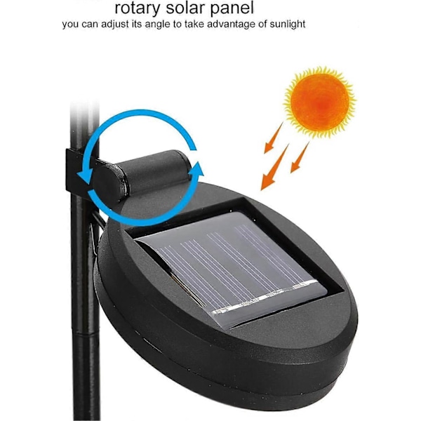 Solcelledrevet plenlampe, utsøkt bakkelampe, stokk, engel, flamme, måne, LED-dekor