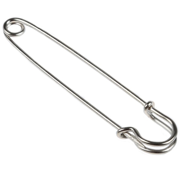 10 PCS 4 Inch Large Metal Safety Pin--Big and Strong Enough to Hold Heavy-Weight Fabrics and Materials Like Canvas, Leather, Upholstery