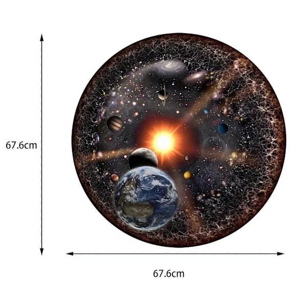 Rymdpussel Universum Pussel Runt Pussel Serie Vuxenpussel 1000 bitar