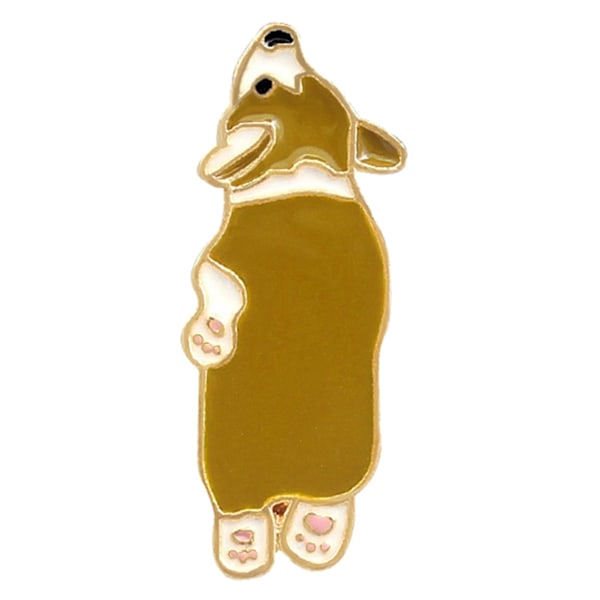 Sød Corgi Hund Enamel Brosche Pin Unisex Denim Jakke Krave Sweater Tørklæde Badge