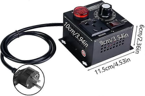 Lysdæmper, AC 220v 9a 4000w SCR Spændingsregulator Motor Ventilator Regulator Hastighedsregulator Lysdæmper