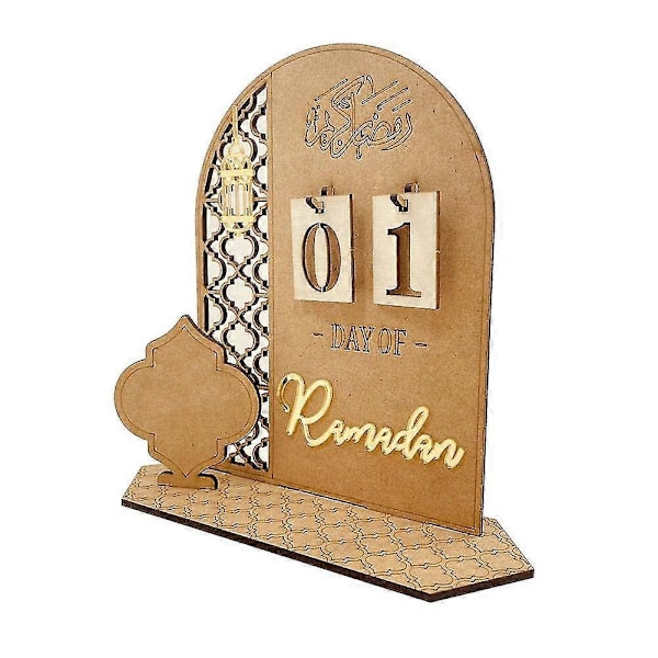 Ramadanin Adventi-kalenteri Puinen Laskurikalenteri Koristeet Kotiin, 30 Päivää Eidille, Ramadanin Lahja Lapsille