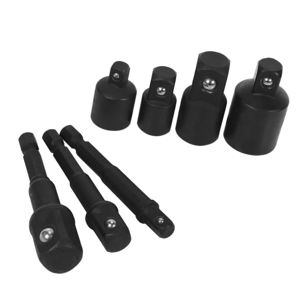 3st sexkantsutrymme för adapter Sockel Adapter Hylsnyckel 1/4", 1/2", 3/8 sockeladapter och 4st
