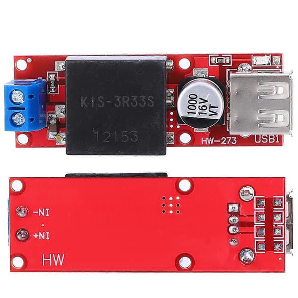 7V-24V til 5V 3A DC DC Step Down Strømforsyningsmodul Buck Converter med USB-port YEMAA