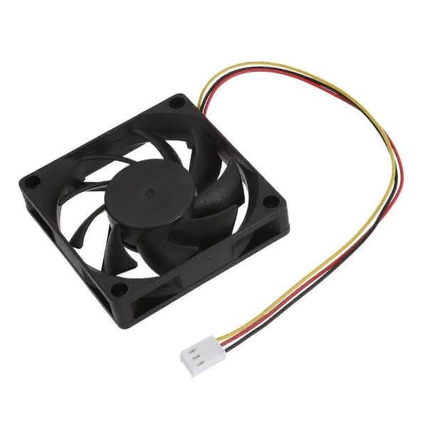 Intern 12V 3-stifts CPU-fläkt Er-fläkt för PC 70x70x15mm
