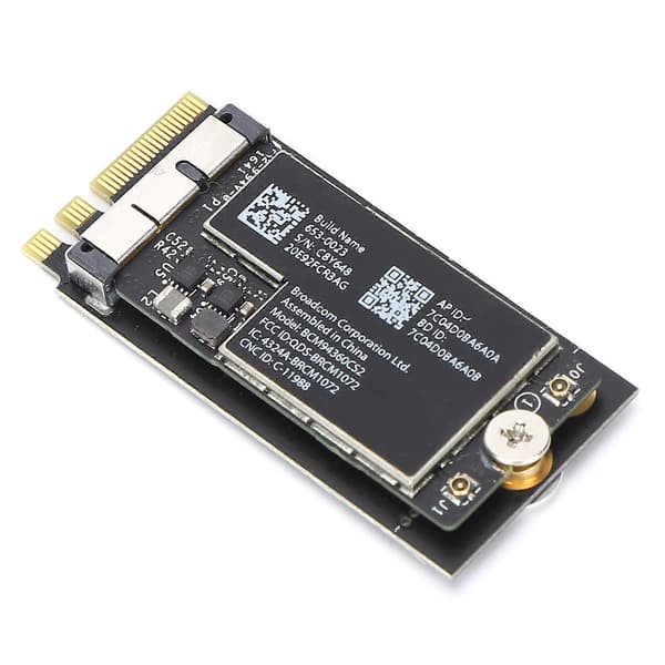 WiFi Adapter Dual Frekvens 2.4Ghz/5Ghz 300Mbps/867Mbps Trådløs Netværksforbindelse til Macbook/Hackintosh. Uden Antenne